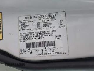 2004 Ford Explorer XLS z VIN 1FMZU72KX4UA24948, wystawiony jako IAAI lot #41945434 z przebiegiem 112 293 mil mil oraz . Historia ofert i sprzedaży dostępna na DreamBid. Obrazek 9.