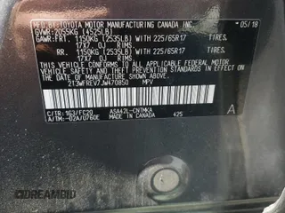 2018 Toyota RAV4 XLE with VIN 2T3WFREV7JW470850, listed as a Copart auction lot 49522265 with 102,029 mi miles and Salvage Title. Bid and sale history available at carsss.com. Image 13.