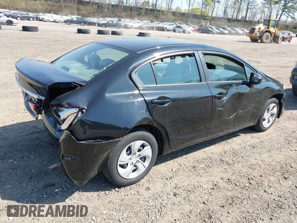 2014 Honda Civic Sedan LX with VIN 19XFB2F55EE219490, listed as a IAAI auction lot 42104202 with 142,638 mi miles. Bid and sale history available at carsss.com. Image 4.
