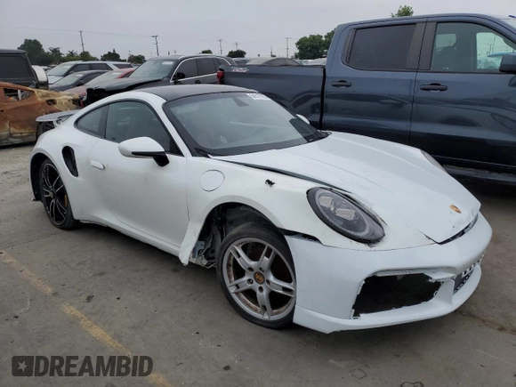 2021 Porsche 911 Turbo S with VIN WP0AD2A92MS257561, listed as a Copart auction lot 64519795 with 12,357 mi miles and Salvage title. Bid and sale history available at DreamBid. Image 4.