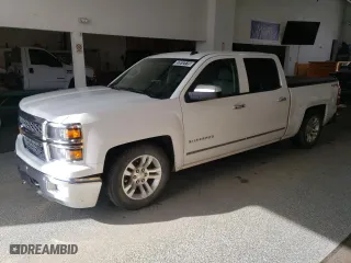 2014 Chevrolet Silverado 1500 LTZ with VIN 3GCUKSEC5EG569617, listed as a Copart auction lot 52012115 with 114,157 mi miles and Clean Title. Bid and sale history available at carsss.com. Image 1.