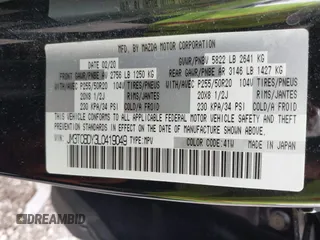 2020 Mazda CX-9 Grand Touring with VIN JM3TCBDY3L0419049, listed as a IAAI auction lot 41948393 with 70,163 mi miles and . Bid and sale history available at DreamBid. Image 9.