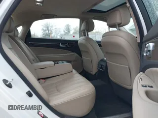 2013 Hyundai Equus Signature with VIN KMHGH4JH6DU063889, listed as a IAAI auction lot 40782294 with 81,631 mi miles and . Bid and sale history available at DreamBid. Image 8.