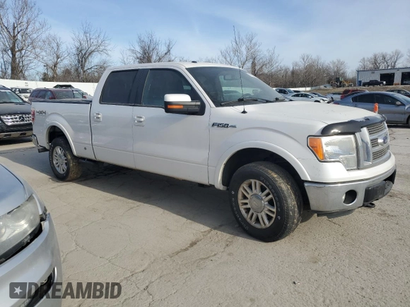 2011 Ford F-150 XLT with VIN 1FTFW1ET0BFC13533, listed as a Copart auction lot 47550285 with 153,757 mi miles and Salvage Title. Bid and sale history available at carsss.com. Image 4.