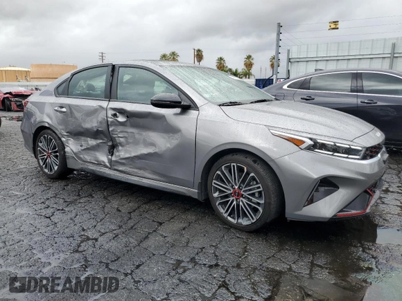 2024 Kia Forte GT with VIN 3KPF44AC9RE729360, listed as a Copart auction lot 44083615 with 10,662 mi miles and Salvage Title. Bid and sale history available at carsss.com. Image 4.
