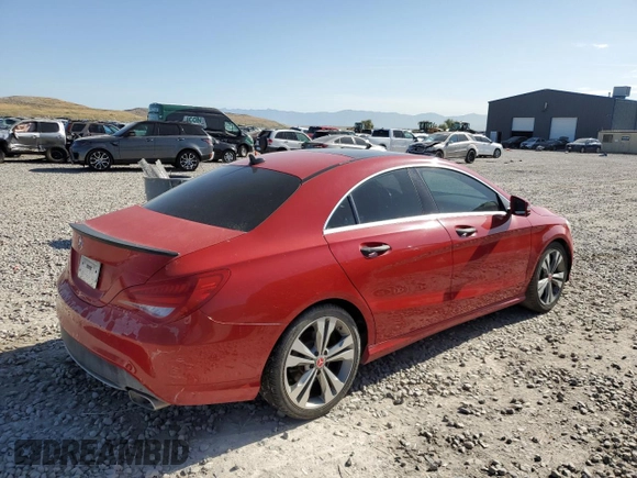 2014 Mercedes-Benz CLA 250 with VIN WDDSJ4EB4EN043991, listed as a Copart auction lot 58469125 with 126,970 mi miles and Clean title. Bid and sale history available at DreamBid. Image 3.