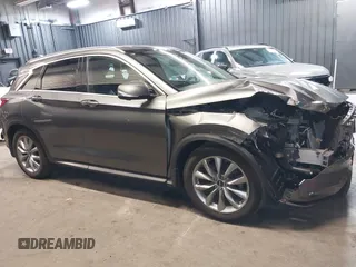 2019 Infiniti QX50 Essential with VIN 3PCAJ5M37KF141381, listed as a IAAI auction lot 42099327 with 55,177 mi miles and . Bid and sale history available at DreamBid. Image 14.