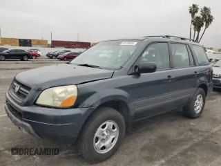 2005 Honda Pilot LX z VIN 2HKYF18125H505956, wystawiony jako Copart lot #49728655 z przebiegiem 275 696 mil mil oraz Szkoda całkowita • Salvage title. Historia ofert i sprzedaży dostępna na DreamBid. Obrazek 1.