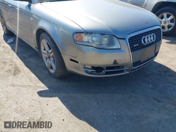 2008 Audi A4 2.0T with VIN WAUDF78E08A063823, listed as a IAAI auction lot 41791795 with 114,522 mi miles. Bid and sale history available at carsss.com. Image 6.