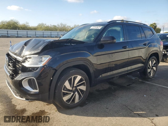 2025 Volkswagen Atlas SE with VIN 1V2HR2CA6SC504089, listed as a Copart auction lot 85039764 with 3,113 mi miles and Clean title. Bid and sale history available at DreamBid. Image 1.