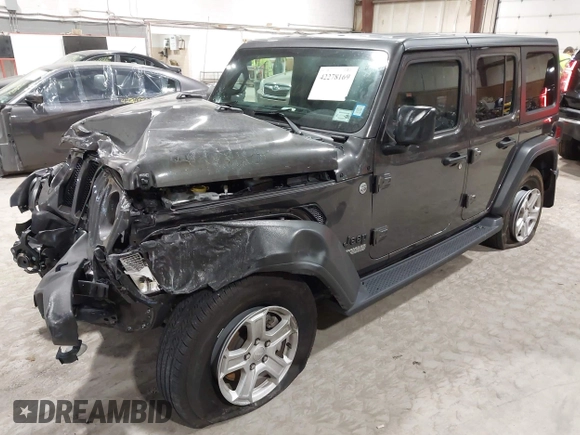 2021 Jeep Wrangler Unlimited Sport S с VIN 1C4HJXDN2MW701625, выставлен на аукционе IAAI как лот 42278169 с пробегом 11 229 миль миль и . История ставок и продаж доступна на DreamBid. Изображение 19.