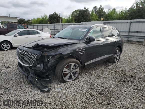 2024 Genesis GV80 with VIN KMUHBDSB4RU181528, listed as a Copart auction lot 53854995 with 1,798 mi miles and Salvage Title. Bid and sale history available at DreamBid. Image 1.