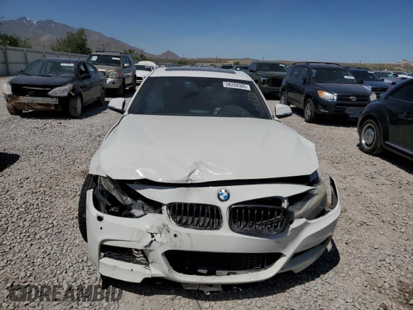 2013 BMW 3 Series 335i xDrive with VIN WBA3B9C59DF587947, listed as a Copart auction lot 58268305 with Not provided miles and Salvage title. Bid and sale history available at DreamBid. Image 5.
