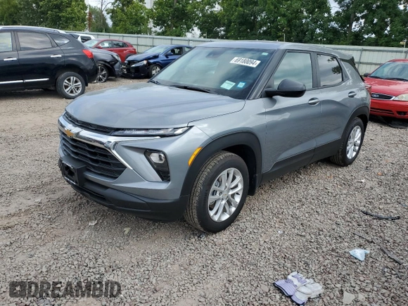 2024 Chevrolet TrailBlazer LS with VIN KL79MMS25RB052353, listed as a Copart auction lot 69180094 with 4,871 mi miles and Salvage Title. Bid and sale history available at DreamBid. Image 1.