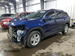 2022 GMC Terrain SLE z VIN 3GKALTEV1NL228282, wystawiony jako Copart lot #46355465 z przebiegiem 82 004 mil mil oraz Szkoda całkowita • Salvage title. Historia ofert i sprzedaży dostępna na DreamBid. Obrazek 1.