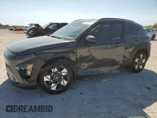 2024 Hyundai Kona SEL with VIN KM8HB3AB9RU101151, listed as a Copart auction lot 49746365 with 6,014 mi miles and Non Repairable. Bid and sale history available at carsss.com. Image 1.