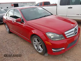 2013 Mercedes-Benz C-Class C 250 Sport with VIN WDDGF4HB3DA859681, listed as a IAAI auction lot 42004819 with 1 mi miles. Bid and sale history available at carsss.com. Image 1.