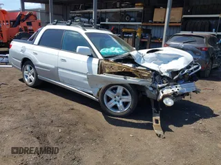 2005 Subaru Baja Turbo z VIN 4S4BT63C555105356, wystawiony jako IAAI lot #41809441 z przebiegiem 165 385 mil mil oraz . Historia ofert i sprzedaży dostępna na DreamBid. Obrazek 1.