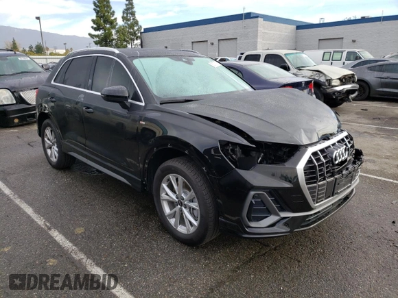 2022 Audi Q3 S line Premium with VIN WA1DECF31N1136610, listed as a Copart auction lot 36377173 with 2,840 mi miles. Bid and sale history available at carsss.com. Image 4.