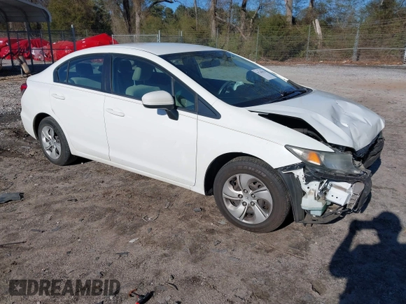 2015 Honda Civic LX with VIN 19XFB2F58FE113794, listed as a IAAI auction lot 41749054 with 163,452 mi miles. Bid and sale history available at carsss.com. Image 1.