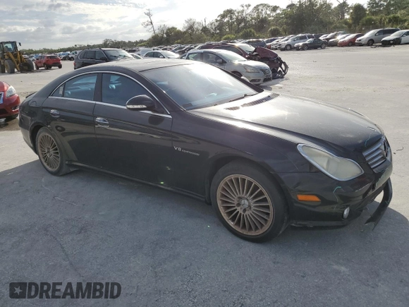 2006 Mercedes-Benz CLS-Class with VIN WDDDJ75X36A034598, listed as a Copart auction lot 75634404 with 141,657 mi miles and Salvage Title. Bid and sale history available at carsss.com. Image 4.