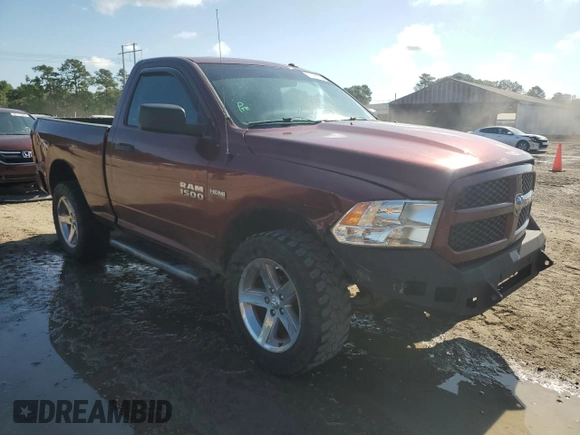 2018 Ram 1500 Express with VIN 3C6JR7AT1JG138372, listed as a Copart auction lot 61088315 with 197,323 mi miles and Salvage title. Bid and sale history available at DreamBid. Image 4.