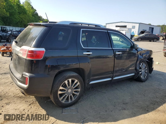 2017 GMC Terrain Denali with VIN 2GKFLRE31H6284173, listed as a Copart auction lot 53386815 with 107,478 mi miles and Salvage title. Bid and sale history available at DreamBid. Image 3.
