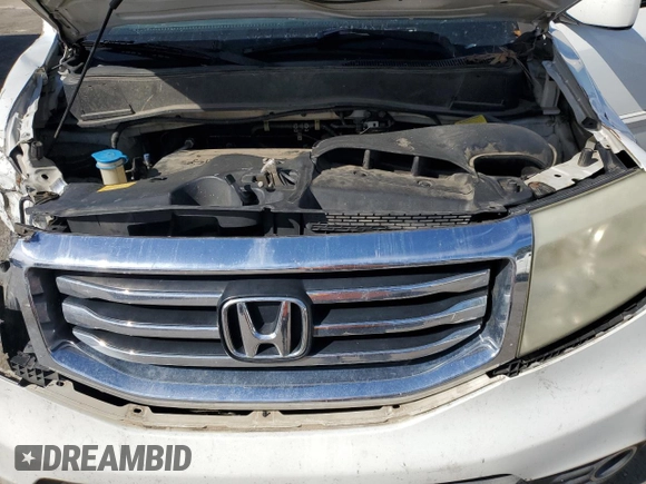 2012 Honda Pilot EX-L with VIN 5FNYF4H67CB029972, listed as a Copart auction lot 45150375 with 212,534 mi miles and Salvage Title. Bid and sale history available at DreamBid. Image 12.