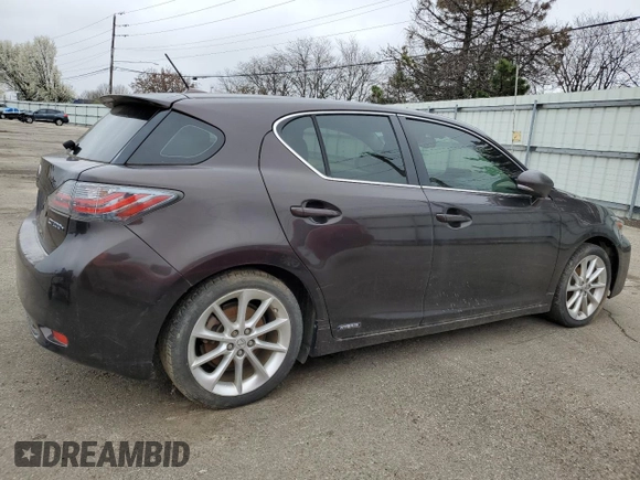 2011 Lexus CT 200h with VIN JTHKD5BH7B2038229, listed as a Copart auction lot 51456725 with 205,774 mi miles and Clean title. Bid and sale history available at DreamBid. Image 3.