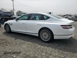 2022 Genesis G80 2.5T with VIN KMTGB4SC7NU092264, listed as a Copart auction lot 55148475 with 72,342 mi miles and Salvage title. Bid and sale history available at DreamBid. Image 2.