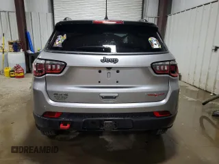 2018 Jeep Compass Trailhawk with VIN 3C4NJDDB5JT367079, listed as a Copart auction lot 52217965 with 53,816 mi miles and Salvage Title. Bid and sale history available at carsss.com. Image 6.