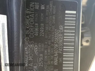2015 Kia Cadenza Premium z VIN KNALN4D79F5183307, wystawiony jako Copart lot #53331775 z przebiegiem Nie podano mil oraz Szkoda całkowita • Salvage title. Historia ofert i sprzedaży dostępna na DreamBid. Obrazek 12.
