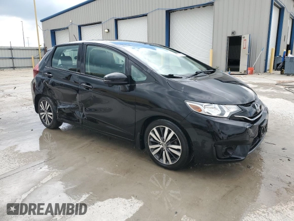 2015 Honda Fit EX-L with VIN 3HGGK5H80FM747461, listed as a Copart auction lot 55731265 with 102,504 mi miles and Salvage title. Bid and sale history available at DreamBid. Image 4.