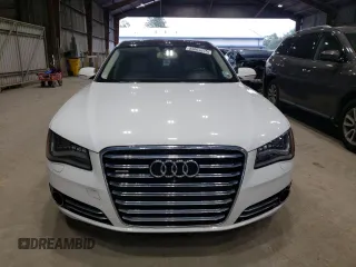 2014 Audi A8 4.0T with VIN WAUR2AFD1EN005555, listed as a Copart auction lot 55664075 with 170,188 mi miles and Salvage title. Bid and sale history available at DreamBid. Image 5.
