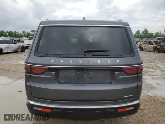 2022 Jeep Wagoneer Series II with VIN 1C4SJUBT7NS147951, listed as a Copart auction lot 54553955 with 32,347 mi miles and Salvage Title. Bid and sale history available at carsss.com. Image 6.