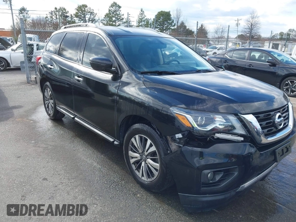 2019 Nissan Pathfinder S z VIN 5N1DR2MM5KC584974, wystawiony jako IAAI lot #41174506 z przebiegiem 76 466 mil mil oraz . Historia ofert i sprzedaży dostępna na DreamBid. Obrazek 1.
