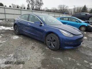 2020 Tesla Model 3 Standard Range Plus with VIN 5YJ3E1EA5LF625456, listed as a Copart auction lot 80926294 with 118,358 mi miles and Salvage Title. Bid and sale history available at DreamBid. Image 4.