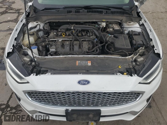 2020 Ford Fusion Titanium with VIN 3FA6P0D96LR175863, listed as a Copart auction lot 60570305 with 76,064 mi miles and Salvage title. Bid and sale history available at DreamBid. Image 11.