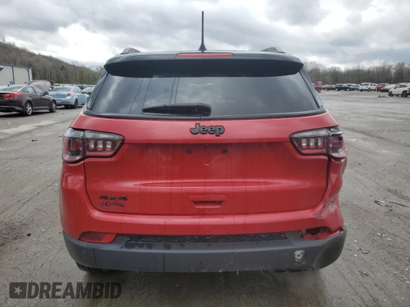 2021 Jeep Compass Altitude with VIN 3C4NJDBB9MT522210, listed as a Copart auction lot 51884765 with 38,768 mi miles and Salvage title. Bid and sale history available at DreamBid. Image 6.
