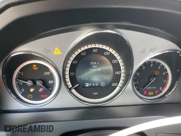 2011 Mercedes-Benz C 300 Sport with VIN WDDGF8BB9BR165933, listed as a Copart auction lot 55478725 with 135,734 mi miles and Salvage title. Bid and sale history available at DreamBid. Image 9.
