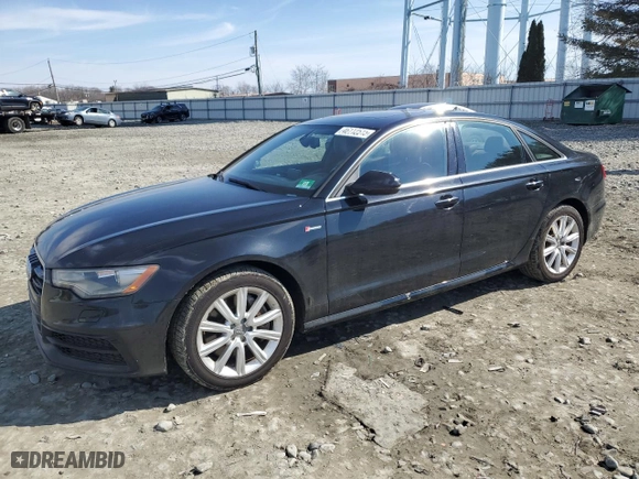 2015 Audi A6 3.0T Premium Plus with VIN WAUFGAFC1FN013233, listed as a Copart auction lot 46112515 with 136,415 mi miles and Salvage Title. Bid and sale history available at carsss.com. Image 1.