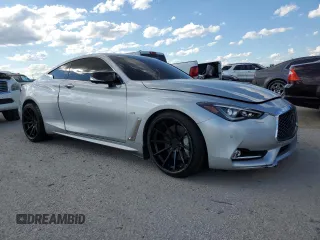 2018 Infiniti Q60 Sport with VIN JN1EV7EK5JM341935, listed as a Copart auction lot 71066014 with 40,320 mi miles and Salvage Title. Bid and sale history available at DreamBid. Image 4.