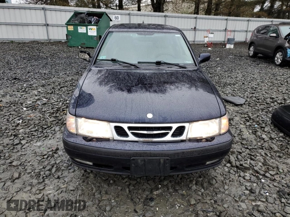 2001 Saab 9-3 with VIN YS3DD58H812003501, listed as a Copart auction lot 51526175 with 162,220 mi miles and Salvage Title. Bid and sale history available at carsss.com. Image 5.