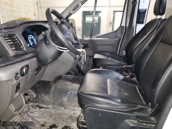 2023 Ford Transit Cargo Van with VIN 1FTBR3X84PKA83703, listed as a Copart auction lot 46042125 with 27,620 mi miles and Clean Title. Bid and sale history available at carsss.com. Image 7.