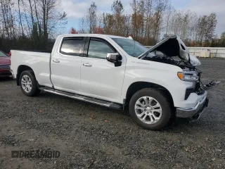 2023 Chevrolet Silverado 1500 LTZ with VIN 1GCUDGE8XPZ218739, listed as a Copart auction lot 76420834 with 16,777 mi miles and Salvage Title. Bid and sale history available at carsss.com. Image 4.