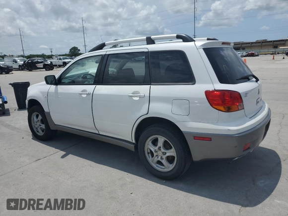 2004 Mitsubishi Outlander LS z VIN JA4LX31F44U047876, wystawiony jako Copart lot #59395585 z przebiegiem 148 726 mil mil oraz Szkoda całkowita • Salvage title. Historia ofert i sprzedaży dostępna na DreamBid. Obrazek 2.