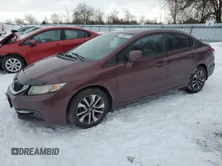 2014 Honda Civic LX z VIN 2HGFB2F50EH041784, wystawiony jako Copart lot #41696415 z przebiegiem 206 045 mil mil oraz Szkoda całkowita • Salvage title. Historia ofert i sprzedaży dostępna na DreamBid. Obrazek 1.