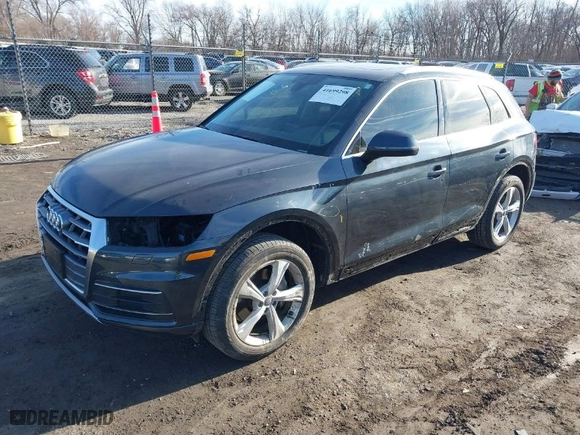 2020 Audi Q5 Premium with VIN WA1ANAFY6L2083087, listed as a IAAI auction lot 41699298 with 36,903 mi miles. Bid and sale history available at carsss.com. Image 2.