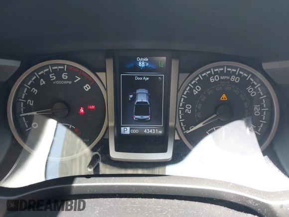 2023 Toyota Tacoma SR with VIN 3TYCZ5AN2PT141576, listed as a IAAI auction lot 42492127 with 43,431 mi miles and . Bid and sale history available at DreamBid. Image 7.