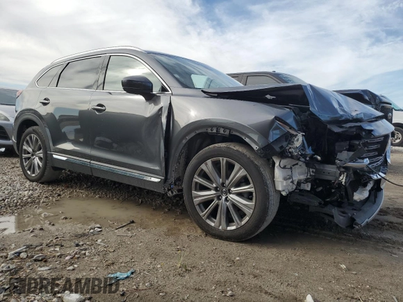 2023 Mazda CX-9 Signature with VIN JM3TCBEYXP0632844, listed as a Copart auction lot 87180834 with 20,415 mi miles and Salvage title. Bid and sale history available at DreamBid. Image 4.